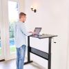 imageAdjustable Standing Desk Computer Height Converter Workstation Large Desktop Stand Up Laptop SitStand Fit Dual Monitor for Home Office Black 472