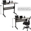 imageAdjustable Standing Desk Computer Height Converter Workstation Large Desktop Stand Up Laptop SitStand Fit Dual Monitor for Home Office Black 472