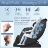 imageBestMassage Massage Chair Zero Gravity Full Body Electric Shiatsu Massage Chair Recliner with Foot Rollers Builtin Heat Therapy Air Massage System Stretch Vibrating for Home OfficeBlackBlack