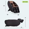 imageBestMassage Shiatsu Massage Chairs Full Body and Recliner Zero Gravity Massage Chair Electric with Builtin Heart Foot Roller Air Massage Easy to Move for Home OfficeBlack