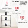 imageBestOffice  6Tier Wire Storage Shelves with Wheels  18x48x77  Chrome  Adjustable Racks  HeavyDuty Metal Shelf Holds Upto 600 lbs  NoTool Assembly  Ideal for Home ampamp Garage ShelvingChrome
