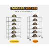 imageBestOffice  6Tier Wire Storage Shelves with Wheels  18x48x77  Chrome  Adjustable Racks  HeavyDuty Metal Shelf Holds Upto 600 lbs  NoTool Assembly  Ideal for Home ampamp Garage ShelvingChrome