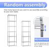imageBestOffice  6Tier Wire Storage Shelves with Wheels  18x48x77  Chrome  Adjustable Racks  HeavyDuty Metal Shelf Holds Upto 600 lbs  NoTool Assembly  Ideal for Home ampamp Garage ShelvingChrome