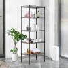 imageBestOffice  6Tier Wire Storage Shelves with Wheels  18x48x77  Chrome  Adjustable Racks  HeavyDuty Metal Shelf Holds Upto 600 lbs  NoTool Assembly  Ideal for Home ampamp Garage ShelvingBlack