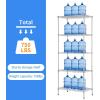 imageBestOffice  6Tier Wire Storage Shelves with Wheels  18x48x77  Chrome  Adjustable Racks  HeavyDuty Metal Shelf Holds Upto 600 lbs  NoTool Assembly  Ideal for Home ampamp Garage ShelvingChrome