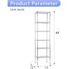 imageBestOffice  6Tier Wire Storage Shelves with Wheels  18x48x77  Chrome  Adjustable Racks  HeavyDuty Metal Shelf Holds Upto 600 lbs  NoTool Assembly  Ideal for Home ampamp Garage ShelvingChrome