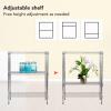 imageBestOffice  6Tier Wire Storage Shelves with Wheels  18x48x77  Chrome  Adjustable Racks  HeavyDuty Metal Shelf Holds Upto 600 lbs  NoTool Assembly  Ideal for Home ampamp Garage ShelvingChrome