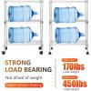 imageBestOffice  6Tier Wire Storage Shelves with Wheels  18x48x77  Chrome  Adjustable Racks  HeavyDuty Metal Shelf Holds Upto 600 lbs  NoTool Assembly  Ideal for Home ampamp Garage ShelvingChrome
