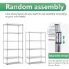 imageBestOffice  6Tier Wire Storage Shelves with Wheels  18x48x77  Chrome  Adjustable Racks  HeavyDuty Metal Shelf Holds Upto 600 lbs  NoTool Assembly  Ideal for Home ampamp Garage ShelvingChrome