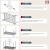 imageBestOffice  6Tier Wire Storage Shelves with Wheels  18x48x77  Chrome  Adjustable Racks  HeavyDuty Metal Shelf Holds Upto 600 lbs  NoTool Assembly  Ideal for Home ampamp Garage ShelvingBlack