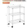 imageBestOffice  6Tier Wire Storage Shelves with Wheels  18x48x77  Chrome  Adjustable Racks  HeavyDuty Metal Shelf Holds Upto 600 lbs  NoTool Assembly  Ideal for Home ampamp Garage ShelvingChrome