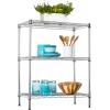imageBestOffice  6Tier Wire Storage Shelves with Wheels  18x48x77  Chrome  Adjustable Racks  HeavyDuty Metal Shelf Holds Upto 600 lbs  NoTool Assembly  Ideal for Home ampamp Garage ShelvingChrome