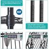 imageBestOffice 4Tier Wire Shelving Unit Steel Large Metal Shelf Organizer Garage Storage Shelves Heavy Duty NSF Certified Commercial Grade Height Adjustable Metal Rack 4000 LBS Capacity BlackBlack