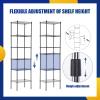 imageBestOffice Adjustable Wire Shelving Storage Shelves Heavy Duty Shelving Unit for Small Places Kitchen Garage Chrome 361454Chrome