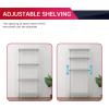imageBestOffice Adjustable Wire Shelving Storage Shelves Heavy Duty Shelving Unit for Small Places Kitchen Garage Chrome 361454Chrome