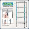 imageBestOffice Adjustable Wire Shelving Storage Shelves Heavy Duty Shelving Unit for Small Places Kitchen Garage Chrome 361454Chrome