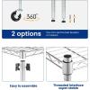 imageBestOffice Adjustable Wire Shelving Storage Shelves Heavy Duty Shelving Unit for Small Places Kitchen Garage Chrome 361454Chrome