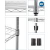 imageBestOffice Adjustable Wire Shelving Storage Shelves Heavy Duty Shelving Unit for Small Places Kitchen Garage Chrome 361454Chrome