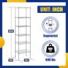 imageBestOffice Adjustable Wire Shelving Storage Shelves Heavy Duty Shelving Unit for Small Places Kitchen Garage Chrome 361454Chrome