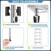 imageBestOffice Adjustable Wire Shelving Storage Shelves Heavy Duty Shelving Unit for Small Places Kitchen Garage Chrome 361454Chrome