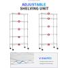 imageBestOffice Adjustable Wire Shelving Storage Shelves Heavy Duty Shelving Unit for Small Places Kitchen Garage Chrome 361454Chrome