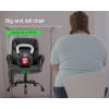 imageBestOffice Big and Tall Office Chair 400lbs Heavy Duty Metal Base Ergonomic Massage Desk Chair with Lumbar Support Arms High Back PU Leather Executive Task Computer Chair for Home Office27D x 28W x 43H