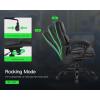 imageBestOffice Big and Tall Office Chair 400lbs Heavy Duty Metal Base Ergonomic Massage Desk Chair with Lumbar Support Arms High Back PU Leather Executive Task Computer Chair for Home Office27D x 28W x 43H
