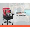 imageBestOffice Big and Tall Office Chair 500lbs Desk Chair Mesh Computer Chair with Lumbar Support Wide Seat High Back Task Executive Ergonomic Chair for Home Office BlackRose Red