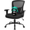 imageBestOffice Big and Tall Office Chair 500lbs Desk Chair Mesh Computer Chair with Lumbar Support Wide Seat High Back Task Executive Ergonomic Chair for Home Office BlackBlack