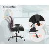 imageBestOffice Big and Tall Office Chair 500lbs Desk Chair Mesh Computer Chair with Lumbar Support Wide Seat High Back Task Executive Ergonomic Chair for Home Office BlackRose Red