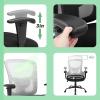 imageBestOffice Big and Tall Office Chair 500lbs Desk Chair Mesh Computer Chair with Lumbar Support Wide Seat High Back Task Executive Ergonomic Chair for Home Office BlackWhite