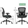 imageBestOffice Big and Tall Office Chair 500lbs Desk Chair Mesh Computer Chair with Lumbar Support Wide Seat High Back Task Executive Ergonomic Chair for Home Office BlackBlack