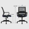 imageBestOffice Desk Chair for Office which is Ergonomically Made with Cushion Armrest ampamp Lumbar Support Nylon BlackBlack