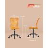 imageBestOffice Ergonomic Office Chair Desk Chair Mesh Computer Chair Armless Back Support Modern Executive Rolling Swivel Chair with Lumbar SupportBlackOrange