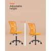 imageBestOffice Ergonomic Office Chair Desk Chair Mesh Computer Chair Armless Back Support Modern Executive Rolling Swivel Chair with Lumbar SupportBlackOrange