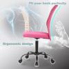 imageBestOffice Ergonomic Office Chair Desk Chair Mesh Computer Chair Armless Back Support Modern Executive Rolling Swivel Chair with Lumbar SupportBlackPink
