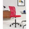 imageBestOffice Ergonomic Office Chair Desk Chair Mesh Computer Chair Armless Back Support Modern Executive Rolling Swivel Chair with Lumbar SupportBlackRed