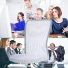 imageBestOffice Ergonomic Office Chair Desk Chair Mesh Computer Chair Armless Back Support Modern Executive Rolling Swivel Chair with Lumbar SupportBlackWhite