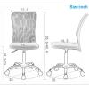 imageBestOffice Ergonomic Office Chair Desk Chair Mesh Computer Chair Armless Back Support Modern Executive Rolling Swivel Chair with Lumbar SupportBlackWhite