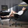 imageBestOffice Ergonomic Office PC Gaming Desk Chair Executive PU Leather Computer Lumbar Support with Footrest Modern Task Rolling Swivel Chair for Women MenWhiteCamo