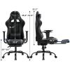 imageBestOffice Ergonomic Office PC Gaming Desk Chair Executive PU Leather Computer Lumbar Support with Footrest Modern Task Rolling Swivel Chair for Women MenWhiteGrey