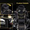 imageBestOffice Ergonomic Office PC Gaming Desk Chair Executive PU Leather Computer Lumbar Support with Footrest Modern Task Rolling Swivel Chair for Women MenWhiteCamo