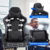 imageBestOffice HighBack Gaming Chair PC Office Chair Computer Racing Chair PU Desk Task Chair Ergonomic Executive Swivel Rolling Chair with Lumbar Support for Back Pain Women MenWhiteBlack