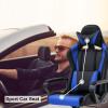 imageBestOffice HighBack Gaming Chair PC Office Chair Computer Racing Chair PU Desk Task Chair Ergonomic Executive Swivel Rolling Chair with Lumbar Support for Back Pain Women MenWhiteBlue