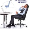 imageBestOffice HighBack Gaming Chair PC Office Chair Computer Racing Chair PU Desk Task Chair Ergonomic Executive Swivel Rolling Chair with Lumbar Support for Back Pain Women MenWhiteWhite