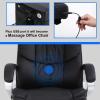 imageBestOffice Office Chair Cheap Desk Chair Ergonomic Computer Chair with Lumbar Support Arms Headrest PU Leather Modern Rolling Swivel Executive Chair for Back Pain Women Men AdultsBlackBlack