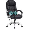 imageBestOffice Office Chair Cheap Desk Chair Ergonomic Computer Chair with Lumbar Support Arms Headrest PU Leather Modern Rolling Swivel Executive Chair for Back Pain Women Men AdultsBlackBlack