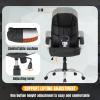 imageBestOffice Office Chair Cheap Desk Chair Ergonomic Computer Chair with Lumbar Support Arms Headrest PU Leather Modern Rolling Swivel Executive Chair for Back Pain Women Men AdultsBlackBlack