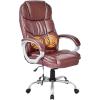 imageBestOffice Office Chair Cheap Desk Chair Ergonomic Computer Chair with Lumbar Support Arms Headrest PU Leather Modern Rolling Swivel Executive Chair for Back Pain Women Men AdultsBlackBrown