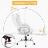 imageBestOffice Office Chair Cheap Desk Chair Ergonomic Computer Chair with Lumbar Support Arms Headrest PU Leather Modern Rolling Swivel Executive Chair for Back Pain Women Men AdultsBlackWhite